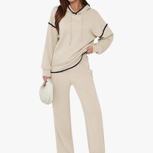 Women's Cream Loungewear Set